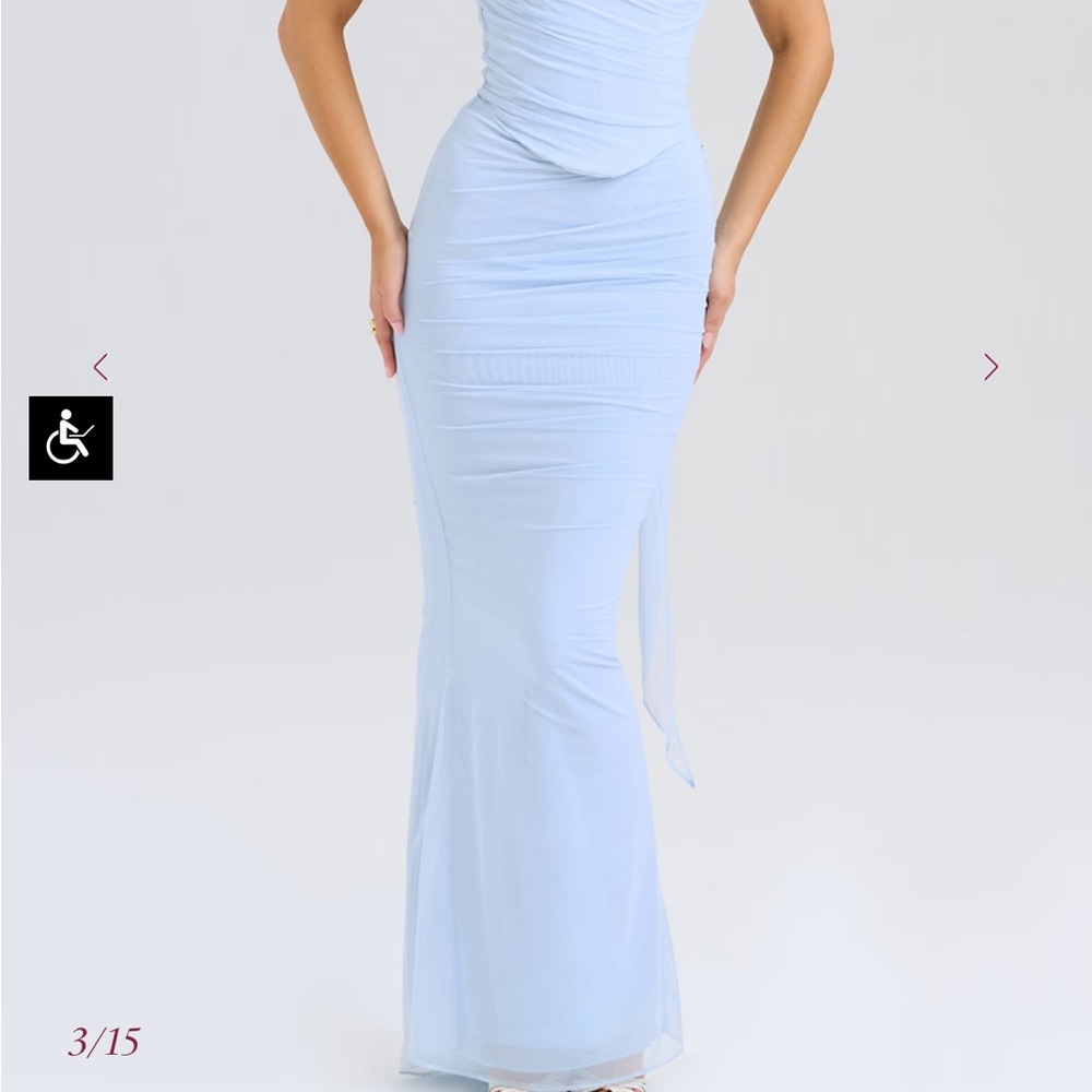 Elegant Light Blue Evening Gown